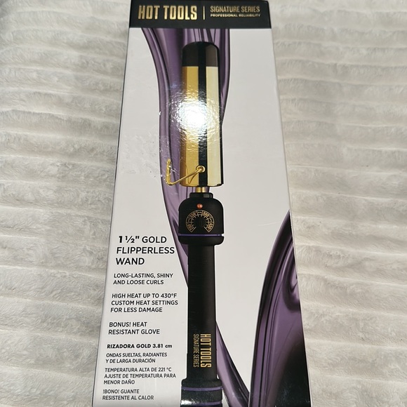HOT TOOLS Signature Series 1 1/2” Gold Flipperless Wand. - Picture 6 of 6